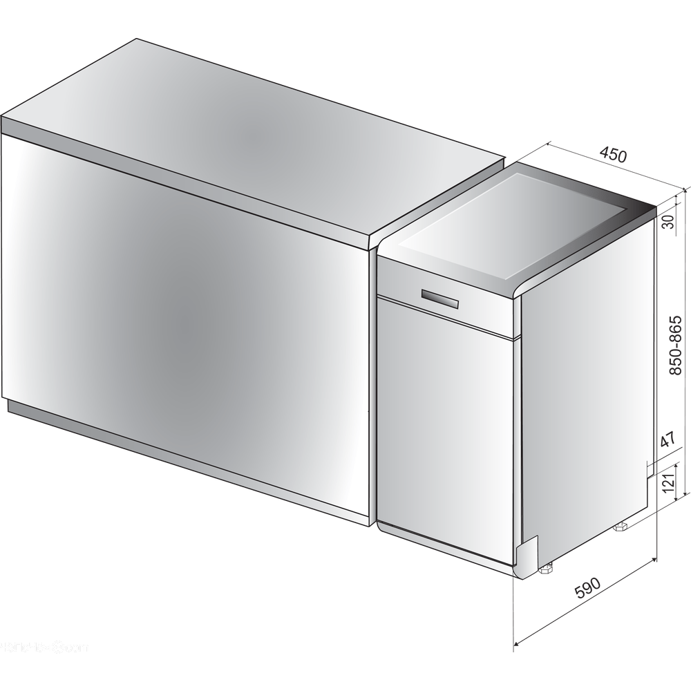 Посудомоечная машина WHIRLPOOL WSFE 2B19 EU